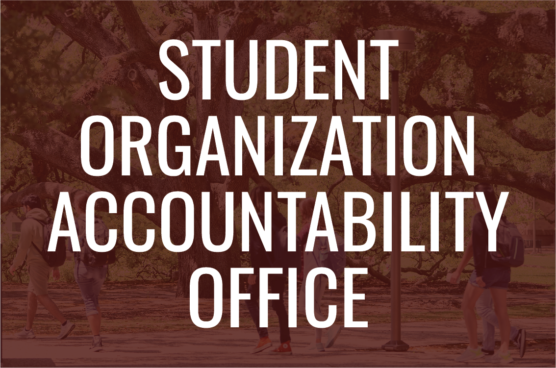 Student Organization Accountability Button